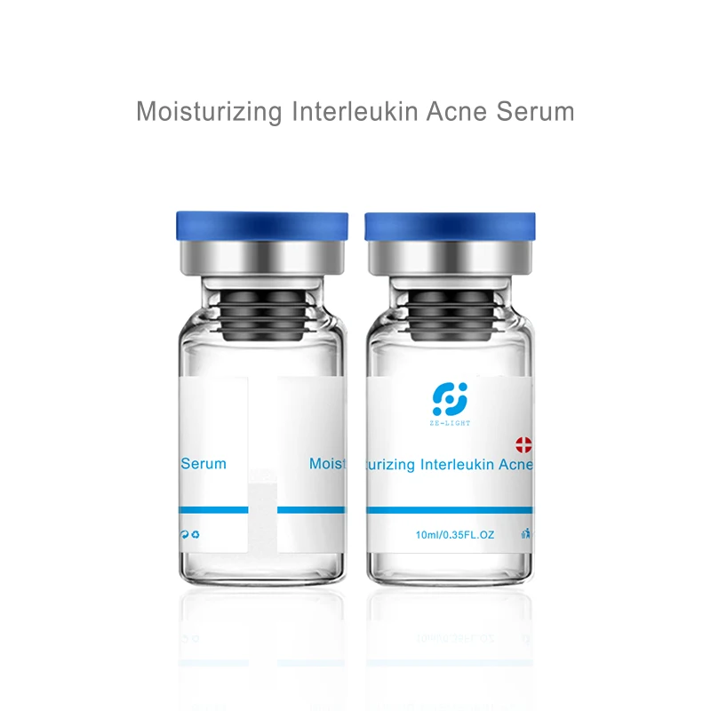 Luxury Glass Vial Skin Care Serum Anti Acne Treatment Microneedling Ampoule EGF HA Firming Serum Ampoules For DR Pen