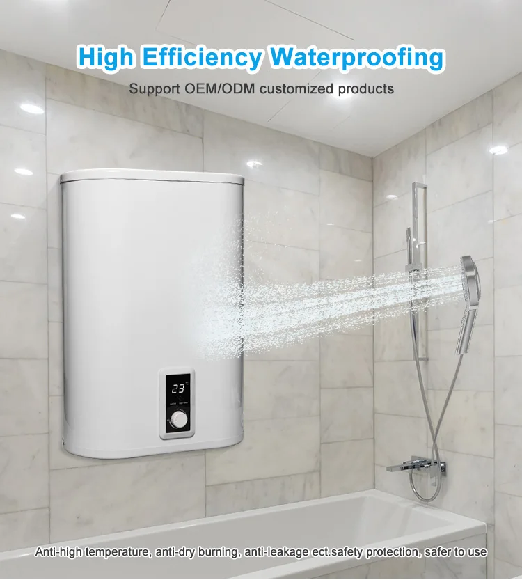 Anti-Rust Electrical Water Heater Temperature Adjustable Tankless Water Heater Electric