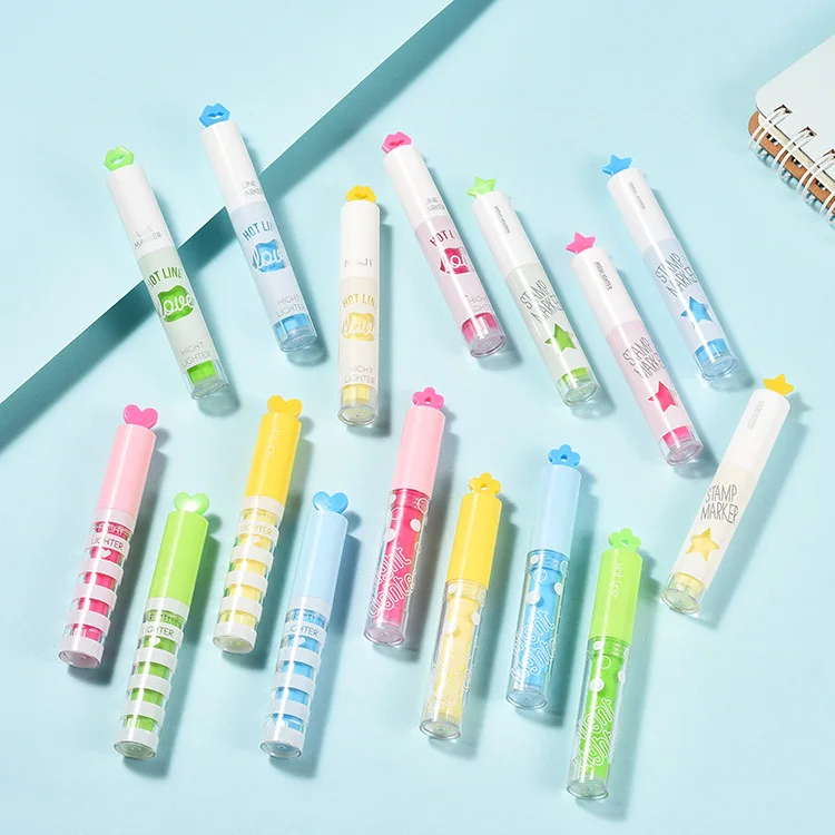 Star/heart nib highlighter pen/Stamp highlighter