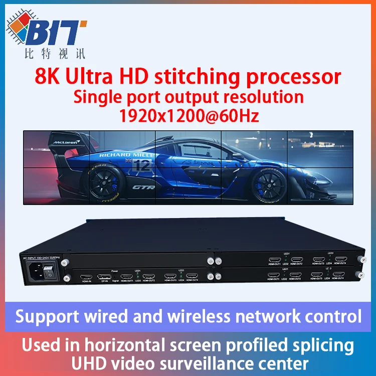 Hot Selling Seamless Switch 8K 2X3 3X2 3x3 Mulit Inputs 4K HDMI Video Wall Controller