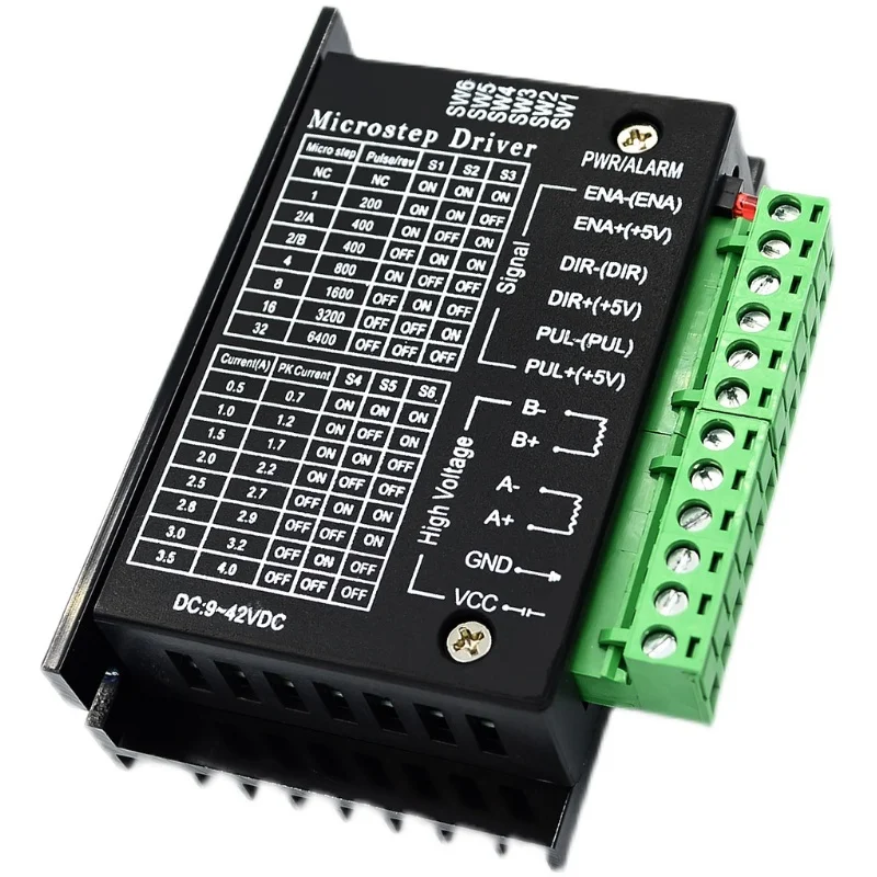 42/57 stepper motor driver TB6600 upgrade version 32 subdivision 4.0A 42V (pulse 3-24V)