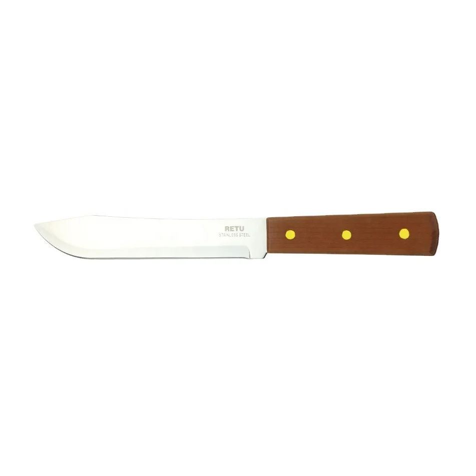 Wholesale custom logo cheap multifunctional sharp fruits vegetables wood handle kitchen knives knife