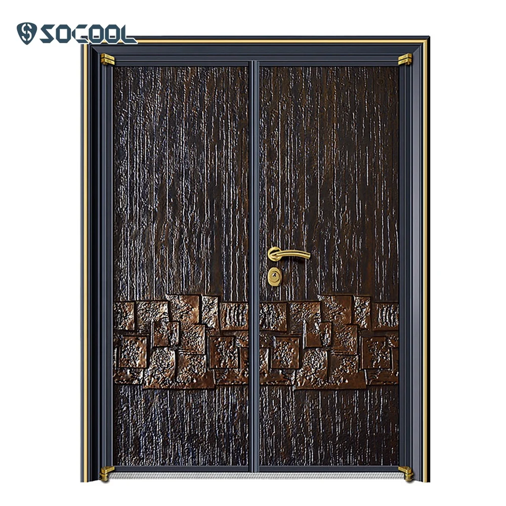  Modern Luxury Entrance Doorexterior Main Bulletproof Cast Security Aluminium