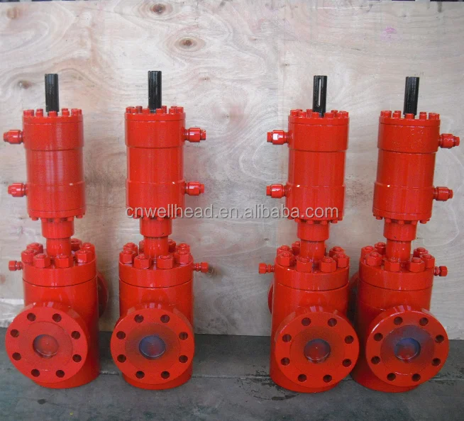 FACTORY DIRECT SALE GOOD QUALITY API 6A FORGED ALLOY STEEL PFFY HIGH PRESSURE HYDRAULIC ACTUATOR RISE STEM SLAB GATE VALVE