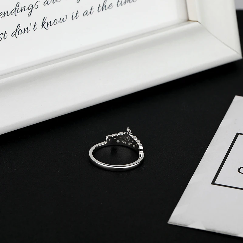 Mascot 925 Sterling Silver Accessory Queen Crown Party Woman Jewelry Ring