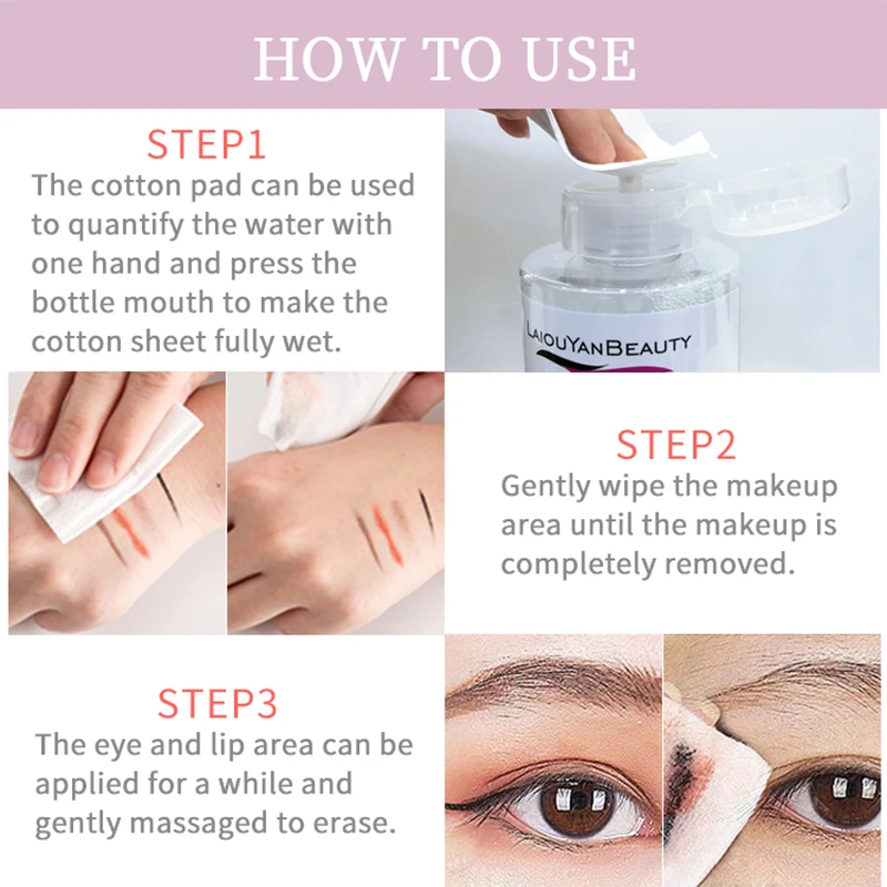 Wholesale  Private Label Makeup Remover  Moisturizing oil free  face makeup remover