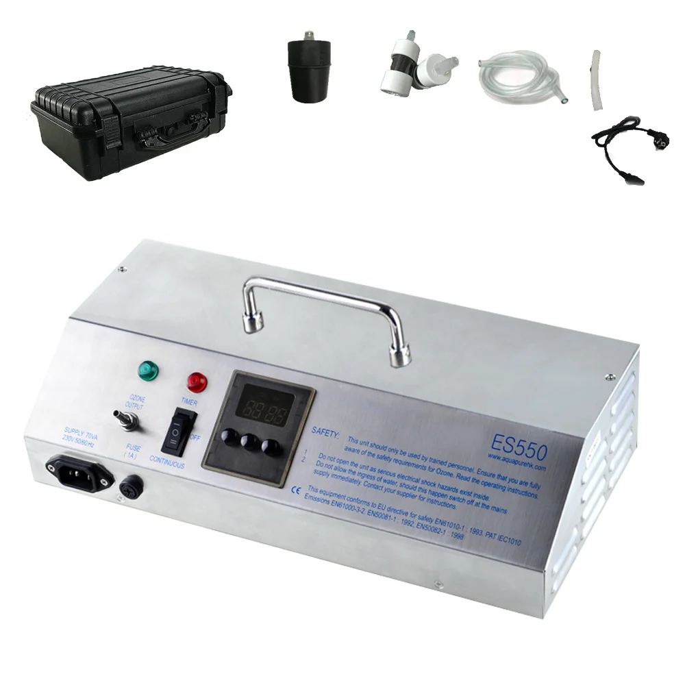 Ozone generator portable with digital timer O3 generator room air purifier sterilizer water treatment portable  ozone cooler kit