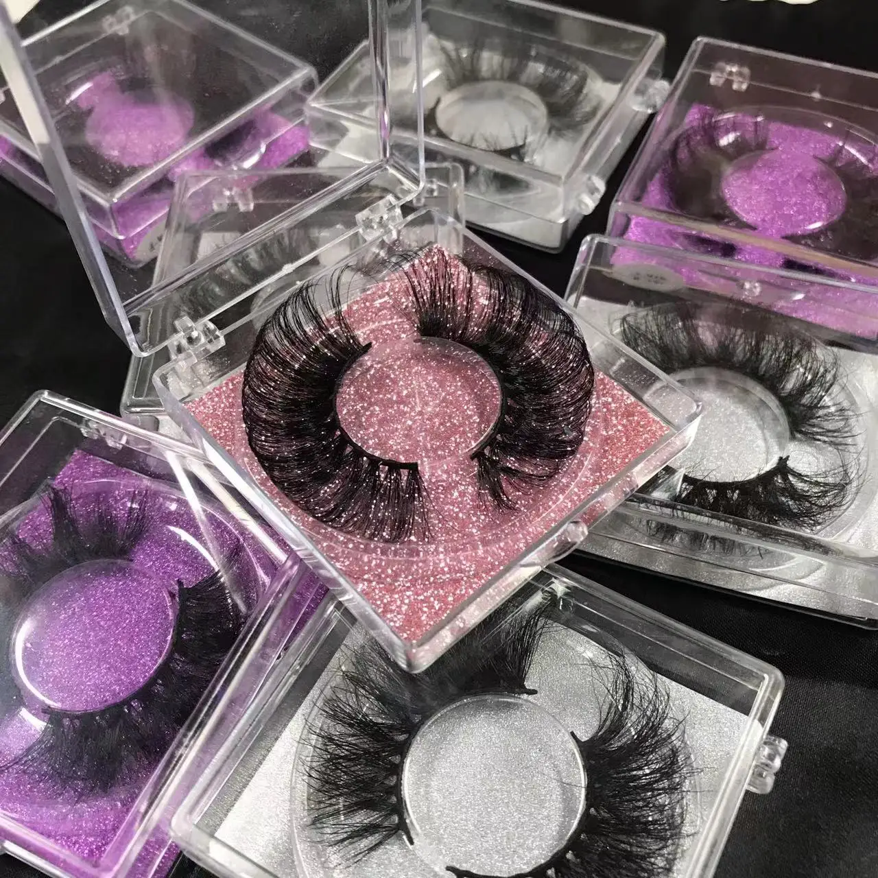 hot sale mink eyelashes wholesale vendor eyelash extension 25mm mink eye lashes