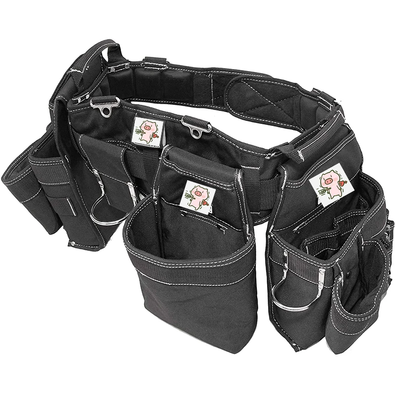 Amazon Топ тяжелый рабочий ремень плотники тройной комбинированный w/Pro-Comfort задний ремень для инструментов