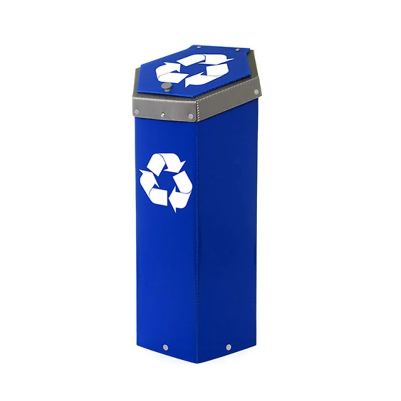 Best Quality Waste Recycle Bin 70 Litres Wholesale Product Corrugated PP Glass Waste Plastic Bin Set from Turkish Manufacturer