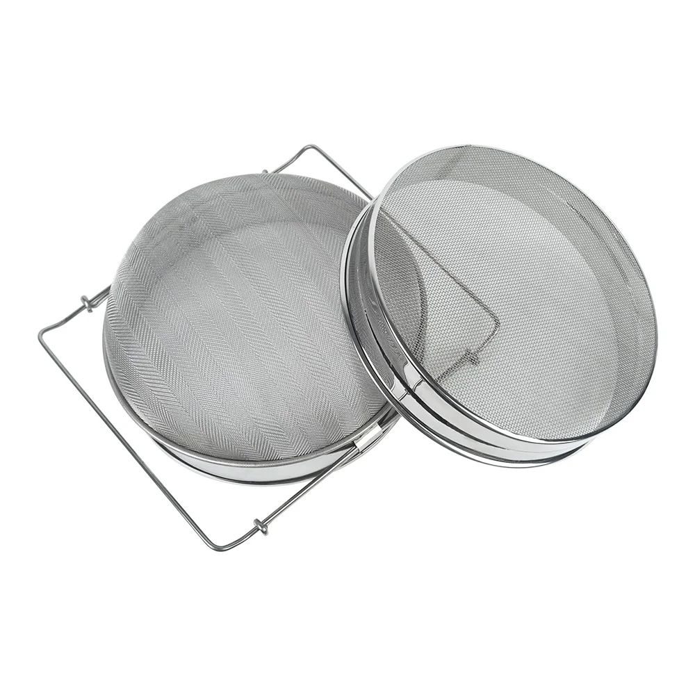Honey Strainer Stainless Steel Double Sieve Honey Filter Strainer