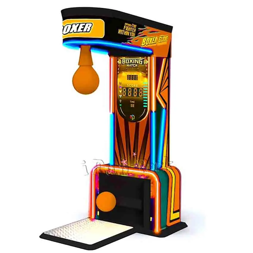 Newest Boxing Indoor Games New Boxing Arcade Game Machines big punch manufacturer of guangzhou for Play Area Game Center FEC