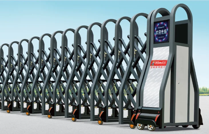 Sliding Gate Remote Control Aluminum Industrial Customized Electric Gate Automatic Outdoor Retractable Fence Customized Size
