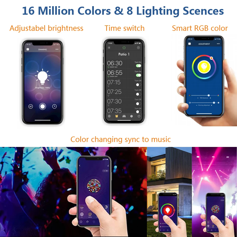 hot selling oem factory smart color changing wifi control 50w 50 watt rgbw rgb dmx ip65 outdoor led flood light