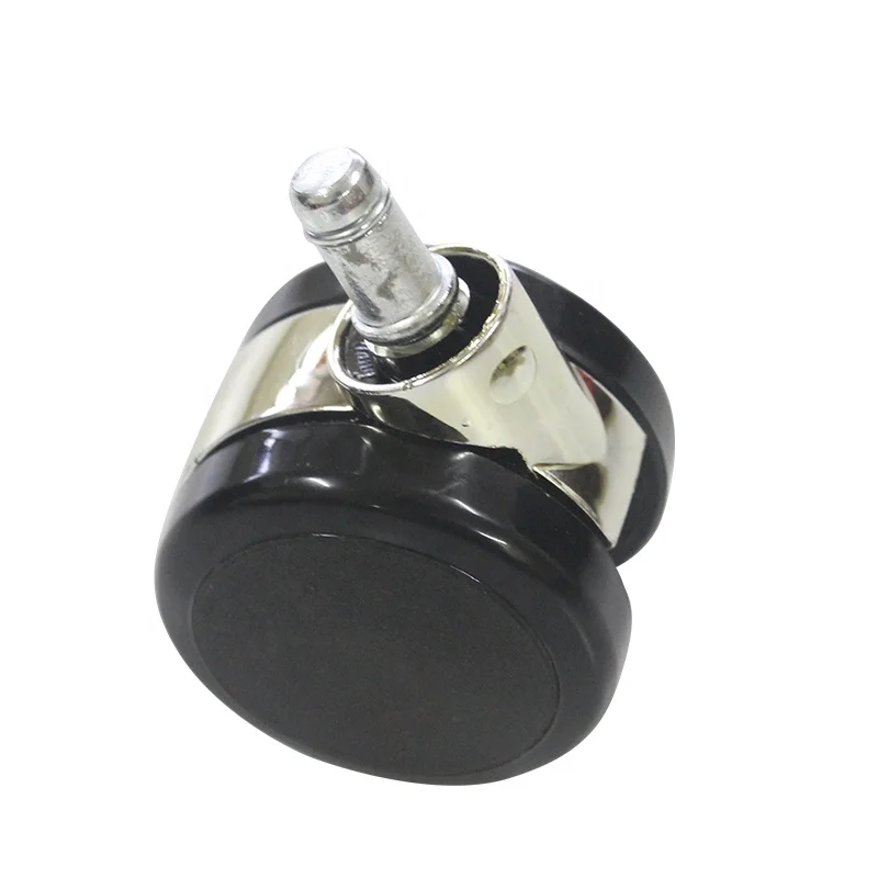 wholesale 2.5 inch electroplate office chair parts caster with grip ring stem Swivel chair pulley
