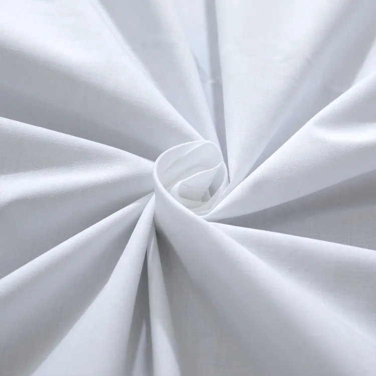 Multifunctional 300tc 40*40 Hotel Satin Fabric 100% Cotton Bedsheet Fabric For Wholesale