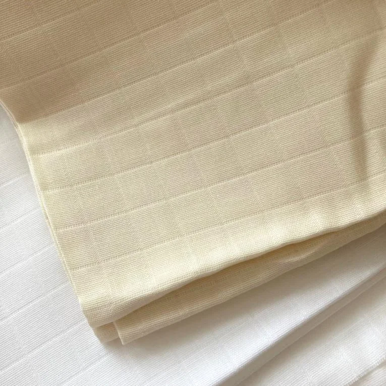 wholesale double gauze solid color bamboo muslin fabric for baby swaddle blanket