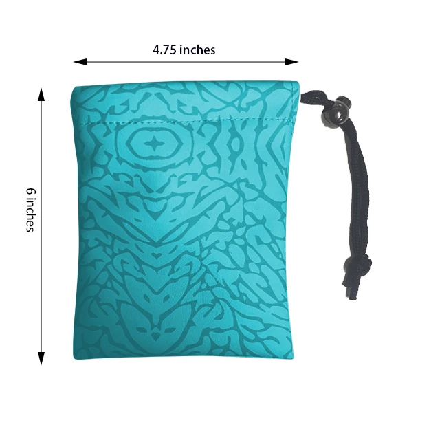 Custom Elephant Print Leather Pouch Golf Valuables Pouch Ball Tee Pouch Bag Custom Logo