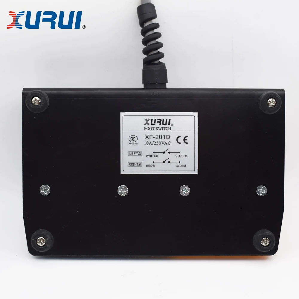 110v plastic double pedal foot switch for industrial equipment
