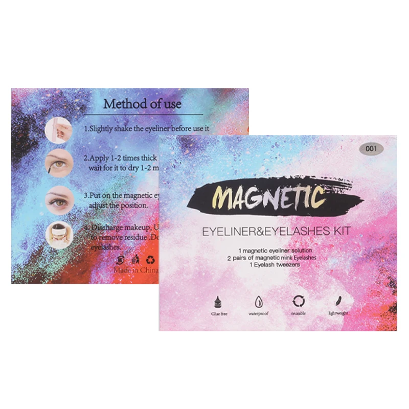 
2021 Newest 10 Magnets 2 Mix Styles Mink Magnetic Eyelashes 