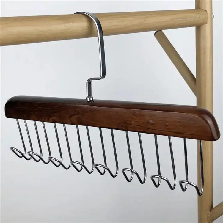 Multifunctional hanger hook stylish luxury garments clothes wooden hangers