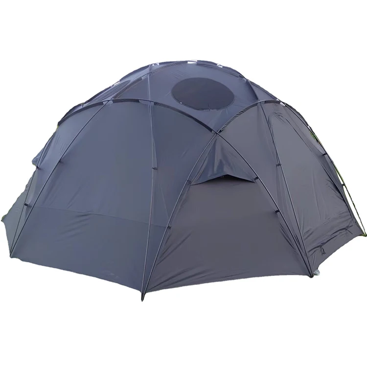 High-quality glamping waterproof dome tent for family camping hiking, outdoor portable tent with aluminum poles easy setup