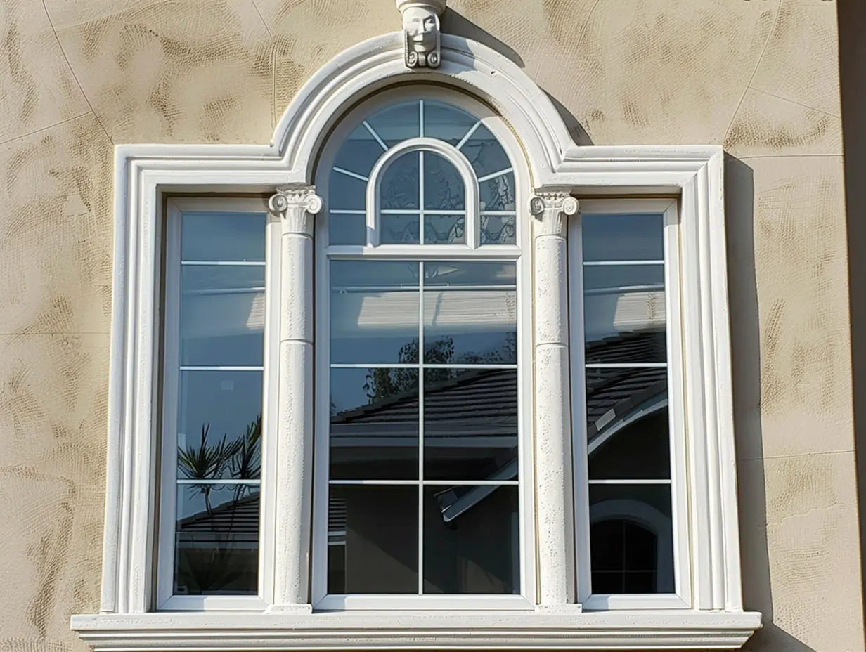 Decorative Wholesale GFRC Cement Concrete Window Sill Custom Window Frame Wall Moulding Grc for House Decorative