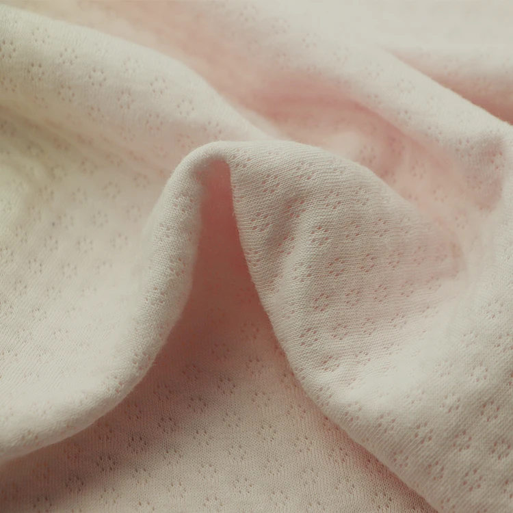 Jacquard 3D Snowflake Fabric Knit Weft Atmosphere CVC Air Layer Six Spot Jacquard Scuba Quilt Fabric for Baby Clothes Face Mask