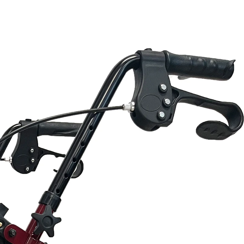 Capacity 500lbs Height Adjustable Folding Cerebral Palsy Old People Aluminium Walker Rollator For Adults