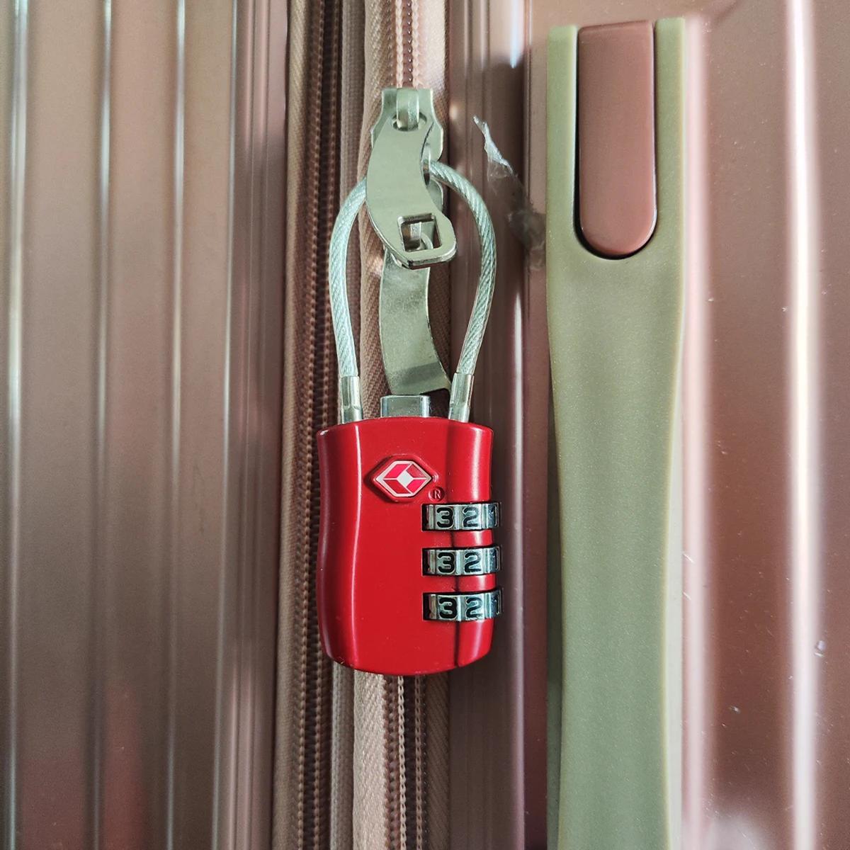 TSA Locks for Luggage Durable Cable Combination Locks, TSA Approved - Secure Travel Locks for Suitcases, Backpacks & Cases