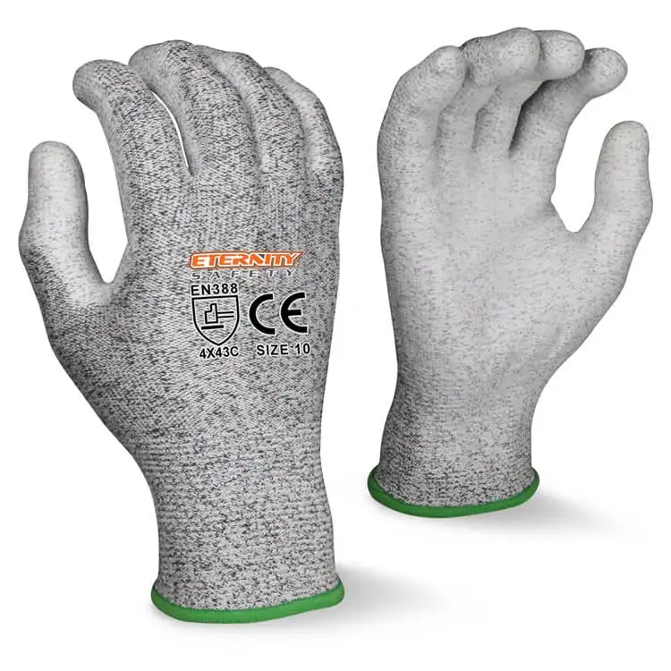 The Highest Quality Fitness Anti Cut Gloves Safety Custom Wholesale Durable Garden PU Gloves
