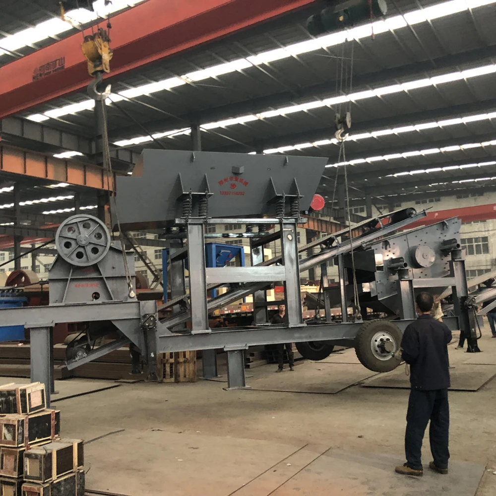 Portable concrete crushing plant,PE-250*400 jaw crusher mobile station,PE-200*350 crushing machine