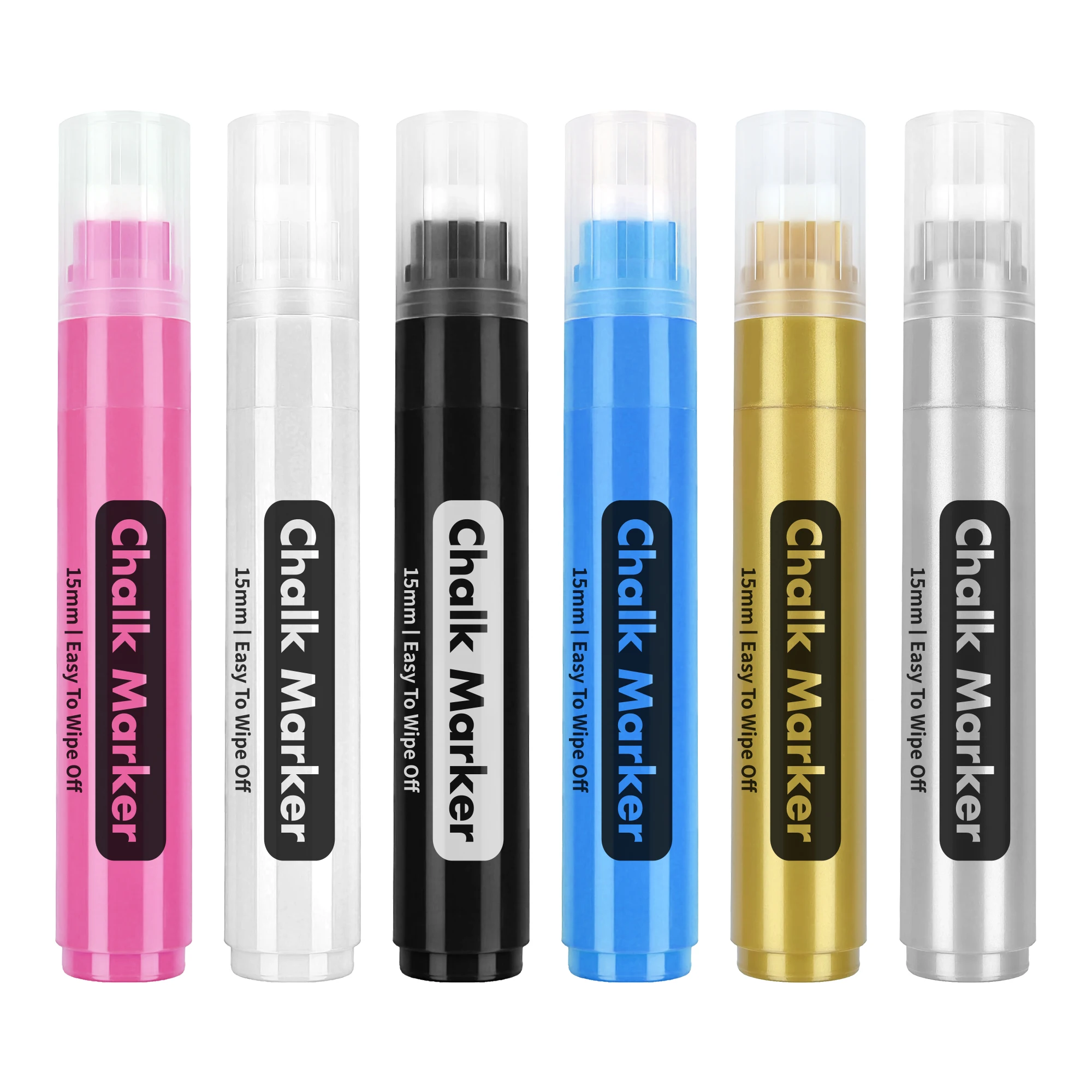 8 Colors Liquid Chalk Markers Pen 15mm Jumbo Window Paint Markers Auto Glass Washable Window Markers