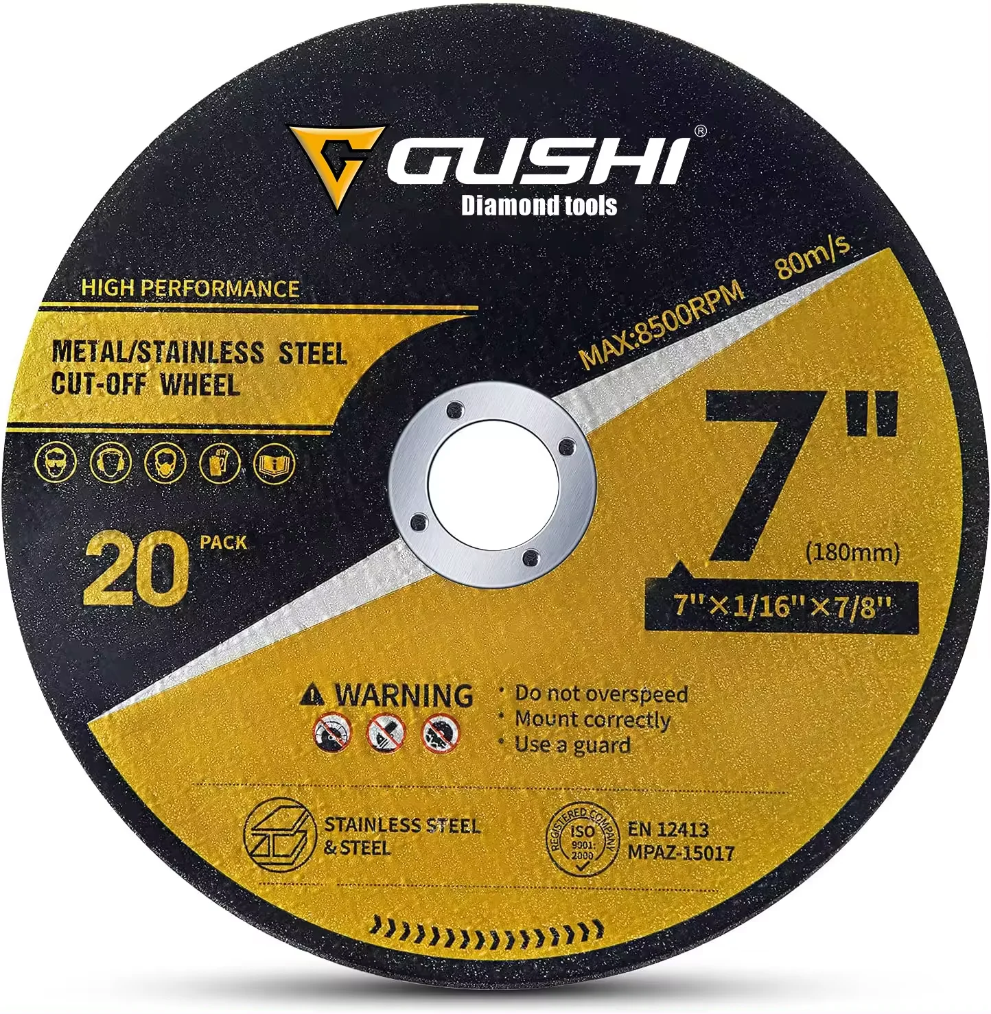 Abrasive Disk Cut-off Wheel 115 mm/4.5 Inch Metal Stainless Steel Cutting Disc for Angle Grinder