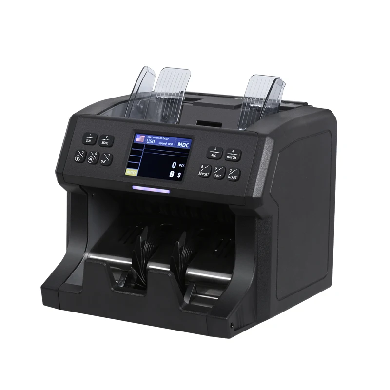 Multi Currency 2 CIS mix bill value money cash counter money counting automatic money counter machine portable