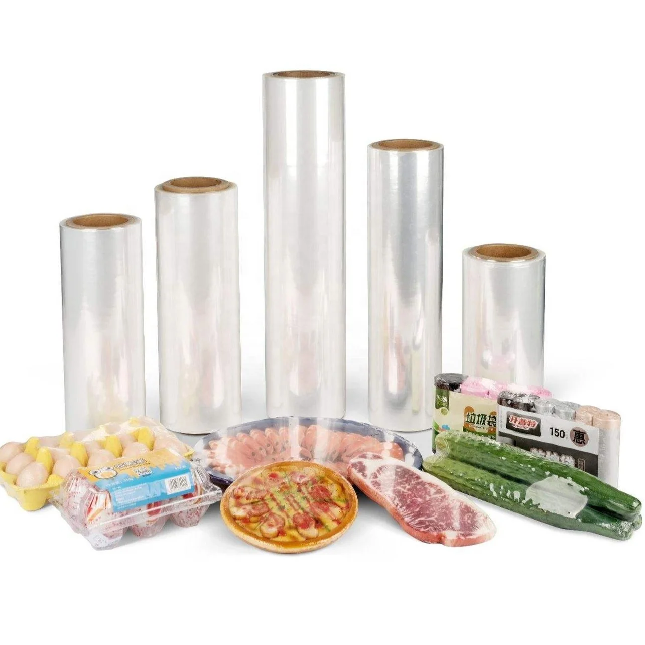 Wholesale Source Factory Price Casting Packaging Plastic POF PVC Shrink Wrap Pe Pallet Stretch Jumbo Roll Film