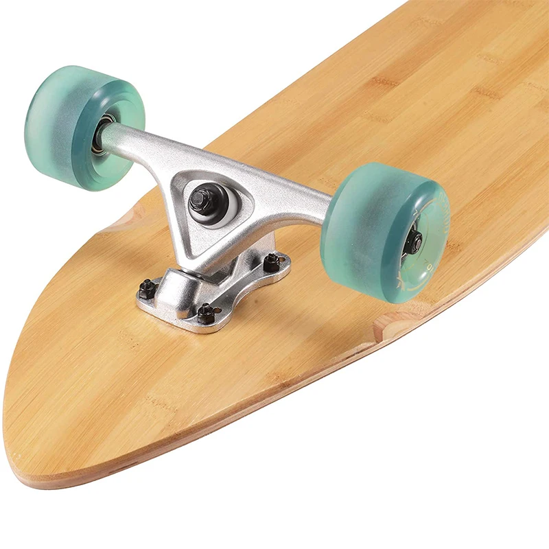 Flexible 42 Inch Bamboo and Hard Maple Decks Kick Tail Cruiser Longboard Skateboard