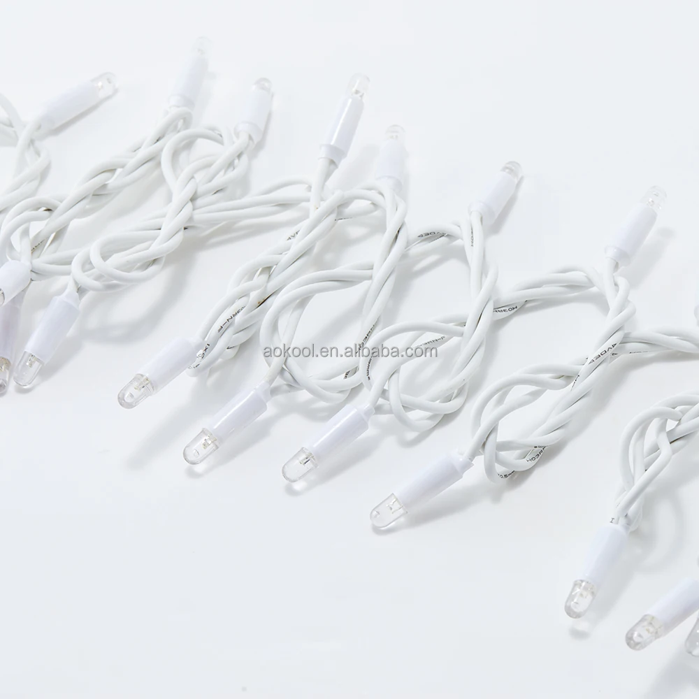 Holiday Festoon Waterproof Decoration lighting Wrapping LED Tree lights with Rubber Cable