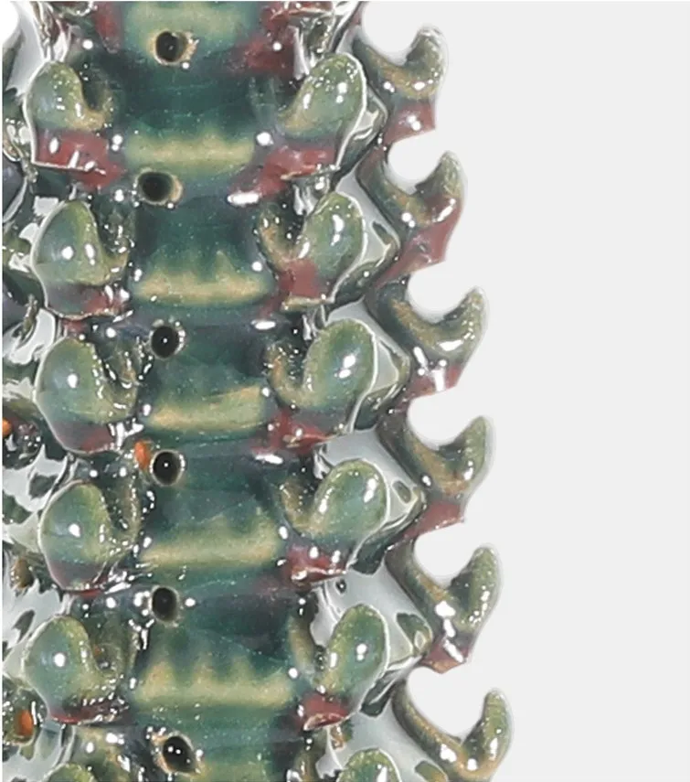 New Design Aquarium Ceramic Crafts Fish Tank Landscaping Ornaments Ceramic Hexagonal Pagoda Aquarium & Accessories