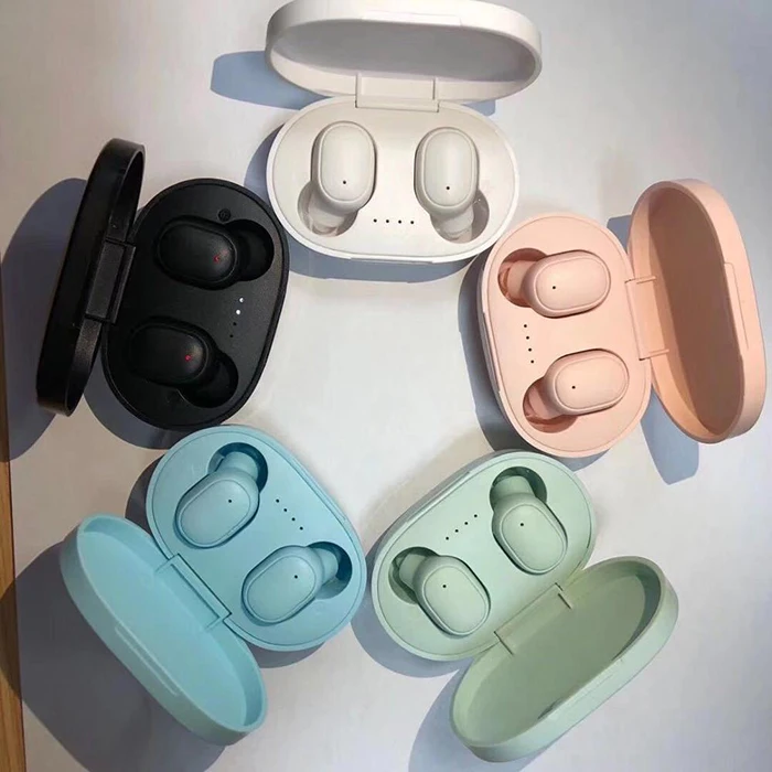 
M1 Mobile Phones Gym Sport Macaron TWS Stereo Surround In-ear Dual Ear Buds Bluetooth Wireless for Xiaomi 