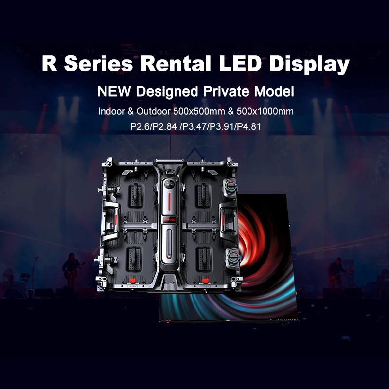 500x500mm P2.6 P2.9 P3 P3.91 Indoor And Outdoor LED Display Screen Panel LED Advertising Wall And Giant Stage Rental LED Screen