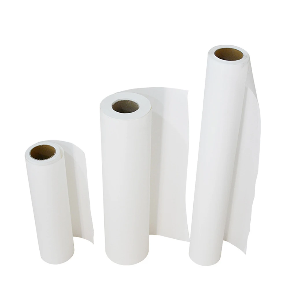 Custom DTF Heat Transfer Film Dye Sublimation Transfer Paper Rolls for Light Fabric T shirt Mugs 50g 70g  90g 100g