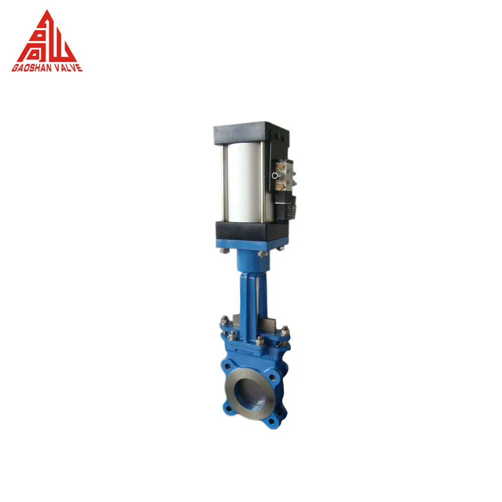 Knife Gate Valve Bi-directional Pneumatic Knife Gate Valve For Slurry Penstock