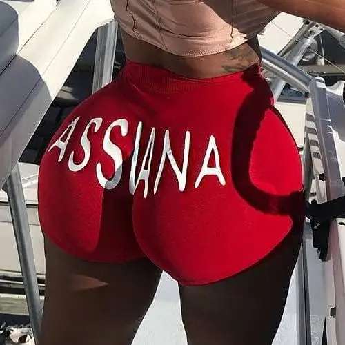 Оптовая продажа, Летние повседневные шорты с высокой талией, женские Мини-шорты с буквенным принтом, тренировочные шорты для тренажерного зала и тренировок