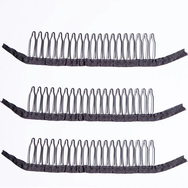 Black Beige Dark Brown Wig Tools 20 Teeth Wig Cap Clips For Hair Extension Diy and Wig