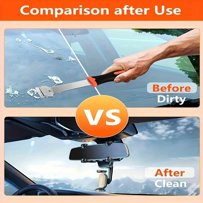 33 PCs Set Plastic Scraper Wall Paint Removal Belt 30 Plastic razor Blade Scratch-free Car Window Glass Sticker Removal Cleaning