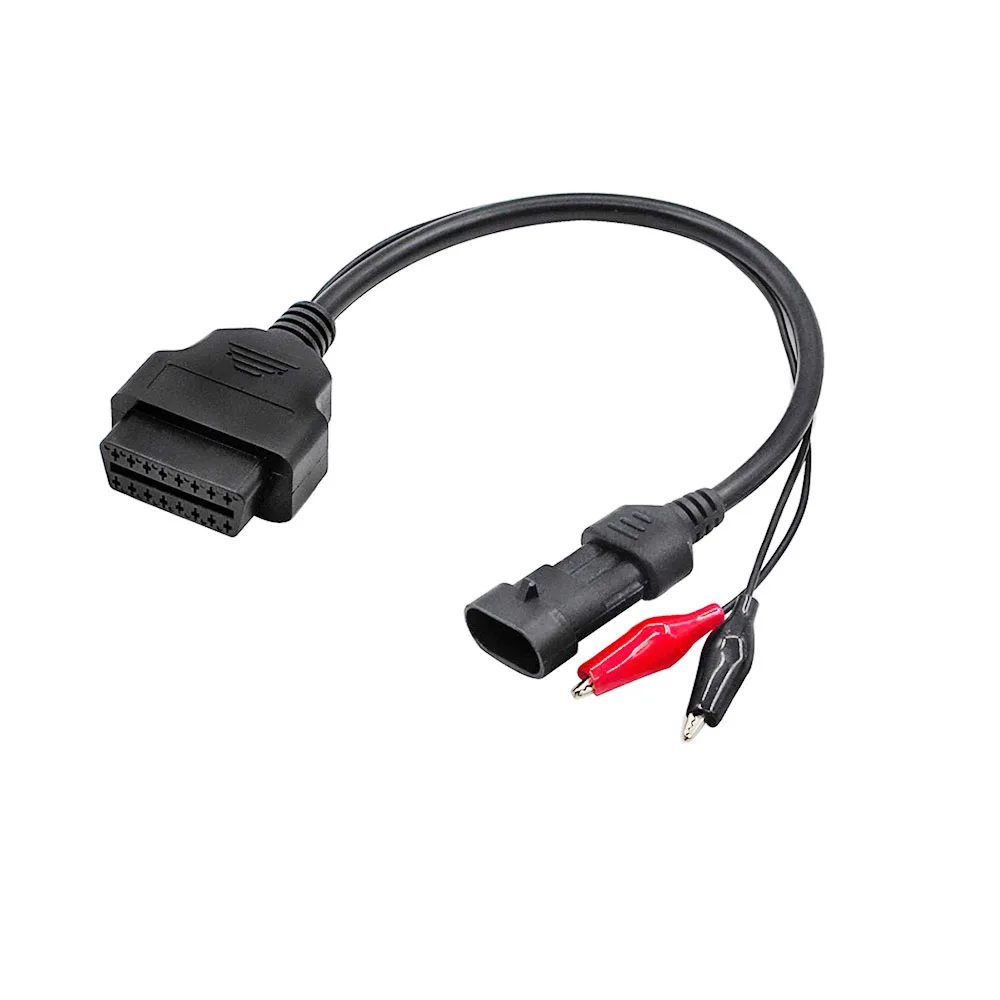 high quality waterproof 3 pins to 16 pins diagnostic adapter OBD cable for automotive