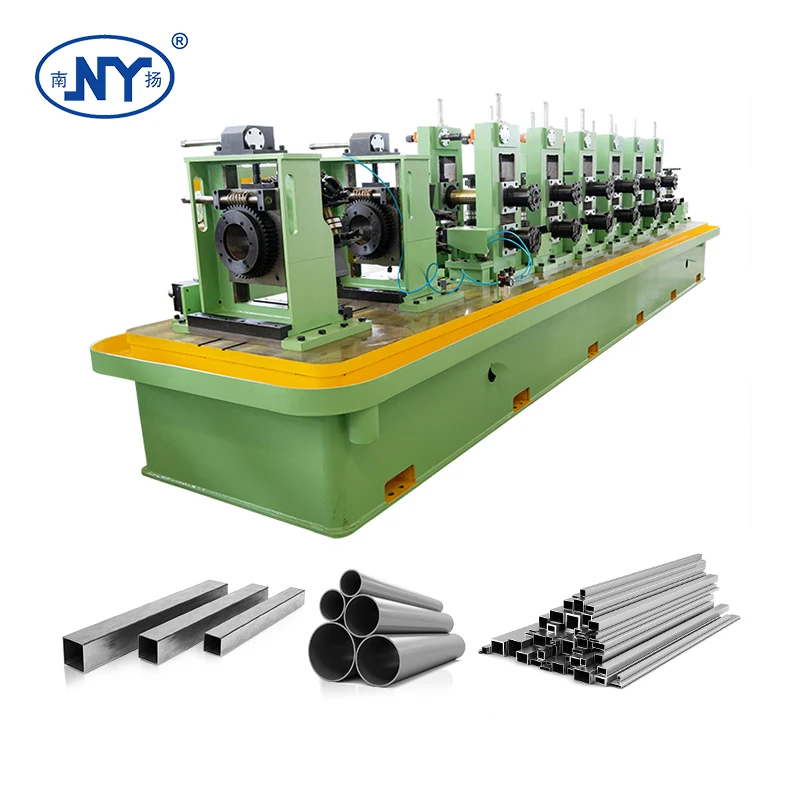 Nanyang manufacturer custom high yield pipe making machinery API erw tube pipe mill line for wire rack