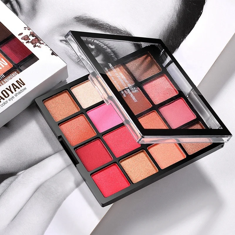 16 Colors Pearl Light Eye Shadow Palette Easy Color Long-Lasting Waterproof Shiny Eye Beauty Makeup Cosmetics