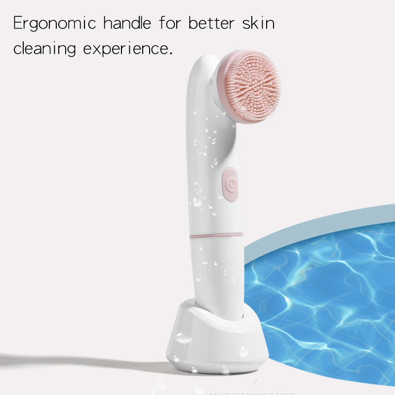 Deep Cleaner Blackhead Remover Nose Cleaning Electric silicone facial cleaning brush face cleaner
